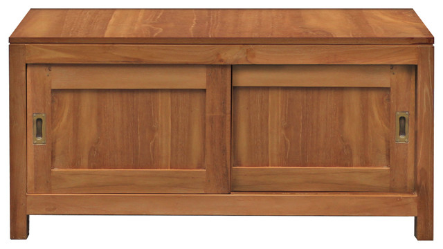 Waxed Teak Wood Oakland Media Center - Transitional - Entertainment ... with regard to Waxed Teak Wood Santa Barbara Media Center