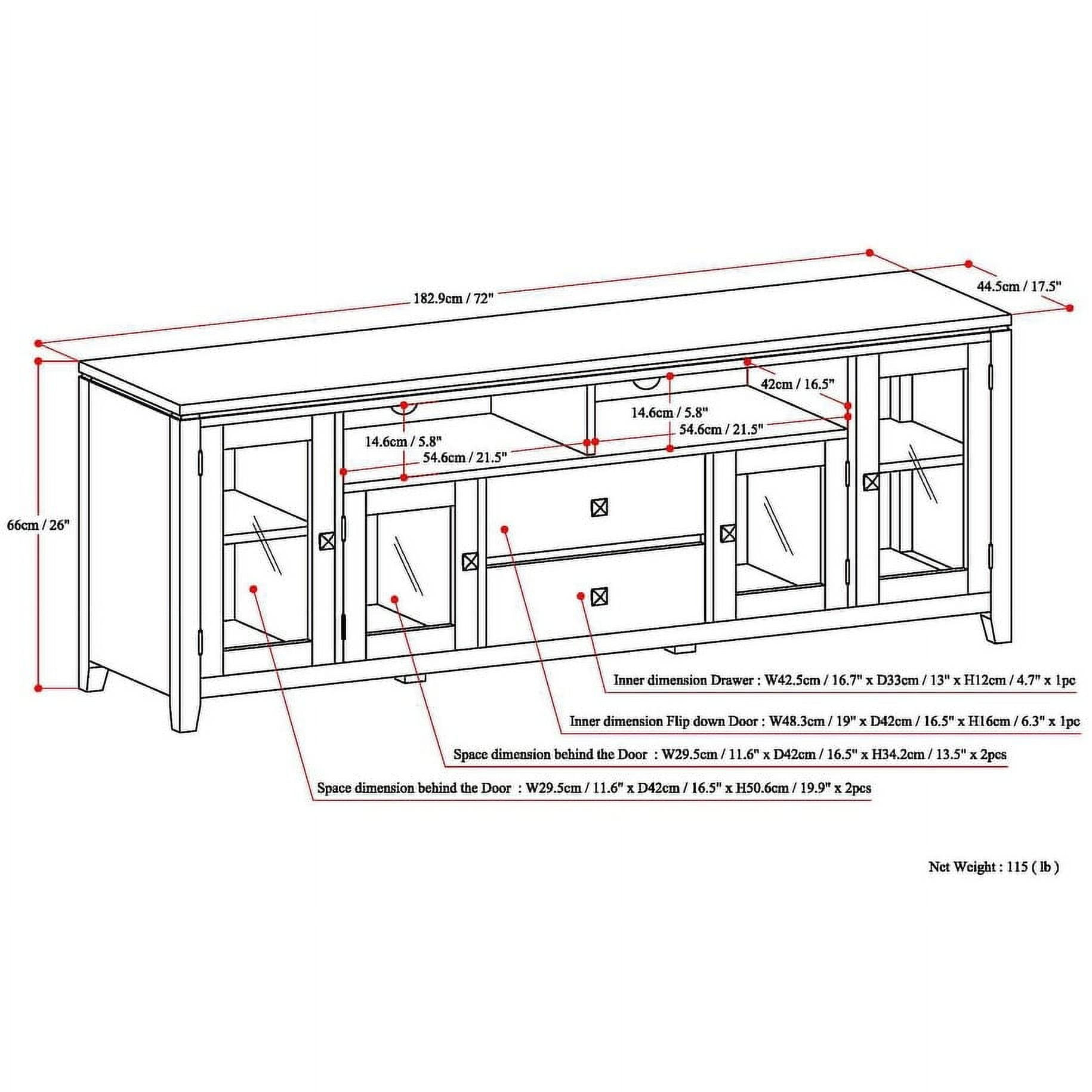 Wyndenhall Essex Solid Wood 72 Inch Wide Contemporary Tv Media Stand ... with Burlington Solid Wood 72 Inch Tv Media Stand For Tvs Up To 80 Inches, Mahogany Brown