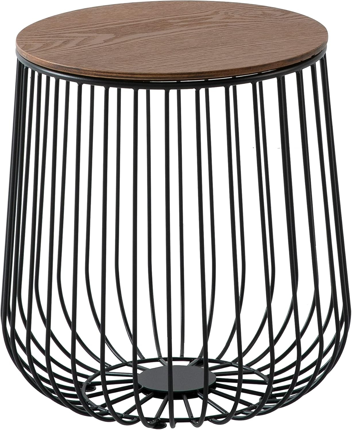 Amazon.com: Leisuremod Runswick Mid-Century Modern Round End Powder ... intended for How to evaluate quality in manufactured wood furniture