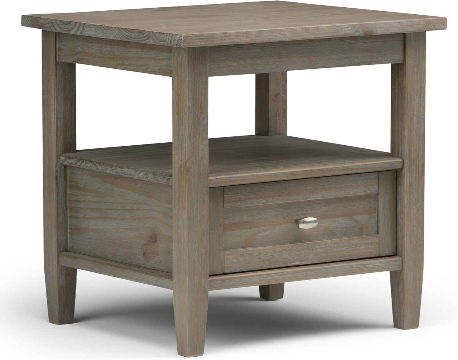Amazon.com: Simplihome Warm Shaker Solid Wood 20 Inch Wide Rectangle ... pertaining to Balancing form and function in contemporary rustic decor