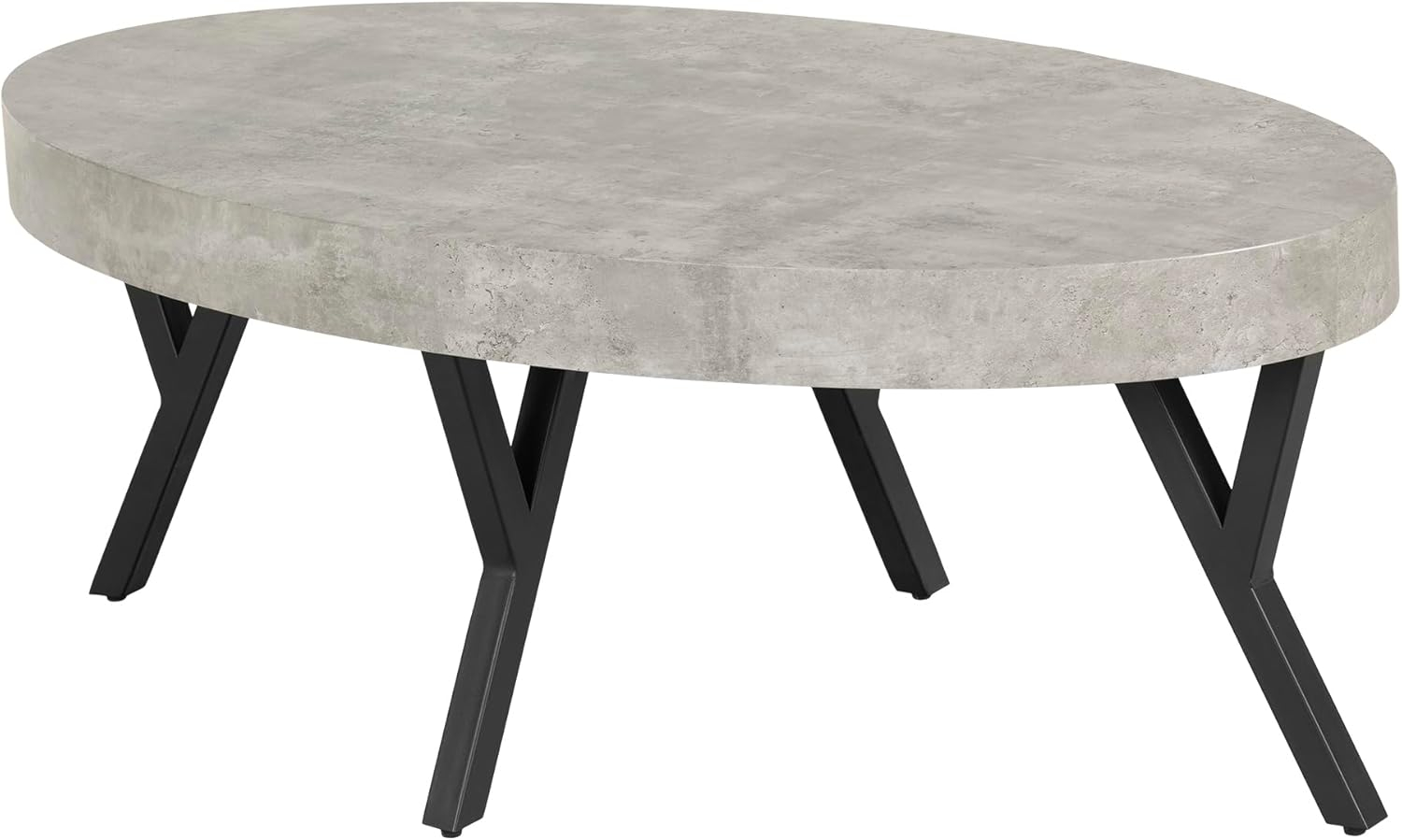 Amazon.com: South Shore City Life Coffee Table-Concrete Gray And Black ... with regard to The Artisan Craft Behind South Shore City Life's Faux Concrete Tables