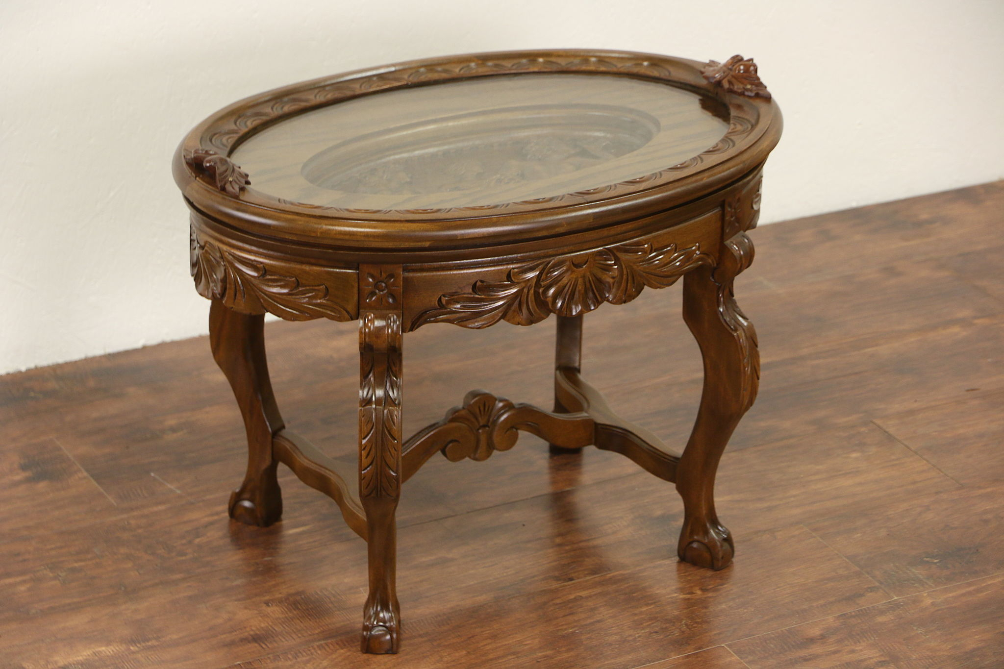 Antique Glass Table At Sherlyn Weyer Blog in Understanding the Artistry Behind Faux Shagreen Tray Tables