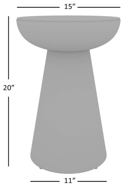 Circularity Modern Luxury Marble And Iron 15 Round Pedestal Chairside ... pertaining to Circularity Modern Luxury Marble And Iron 15" Round Pedestal Chairside End Table