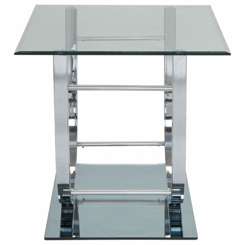 Coaster Contemporary Glass Top End Table With U-Shaped Base In Chrome ... throughout The Evolution of Minimalist Home Décor Elements