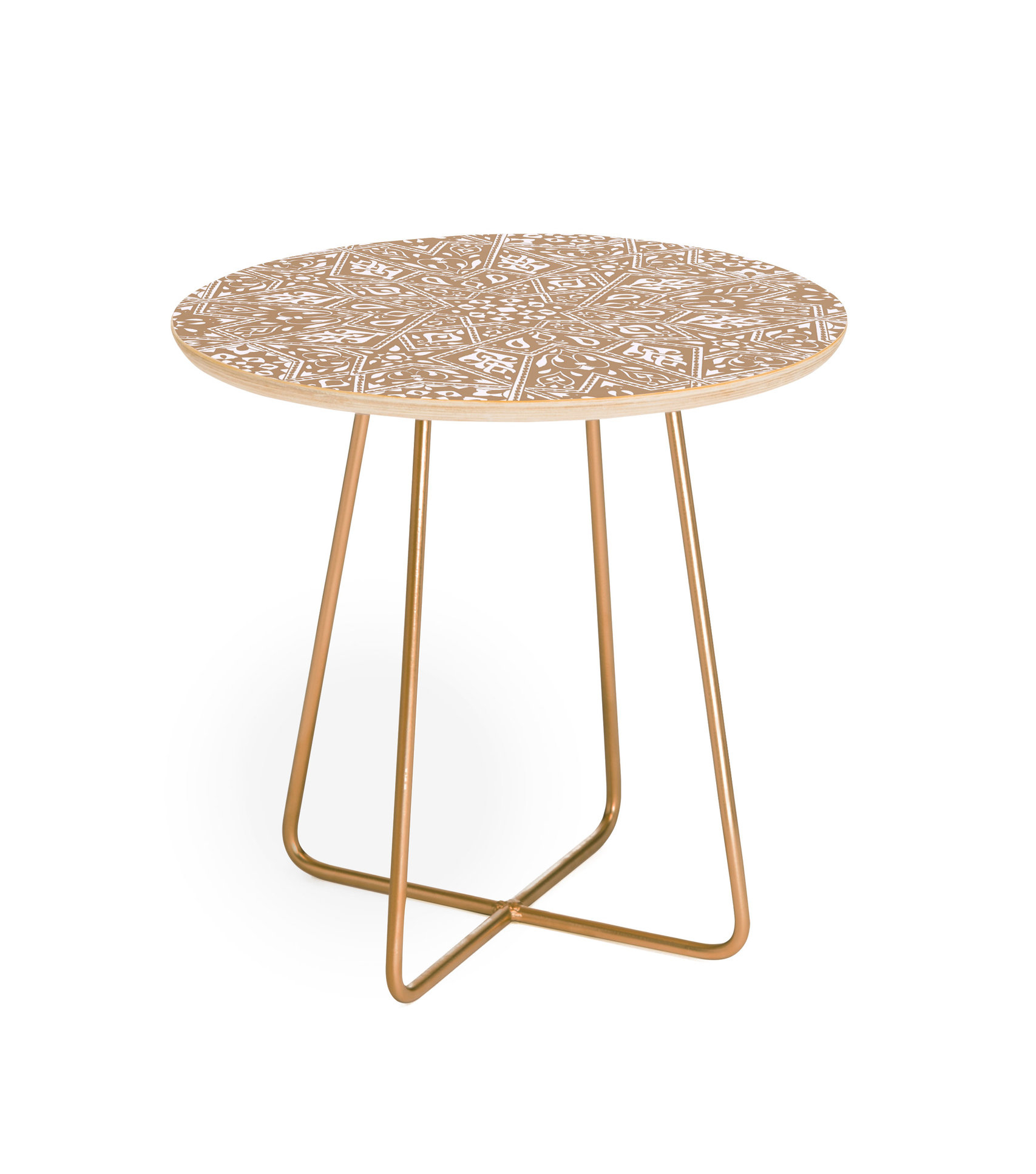 Deny Design Aimee St Hill Amirah Neutral Round Side Table ... regarding Deny Design Aimee St Hill Amirah Neutral Round Side Table