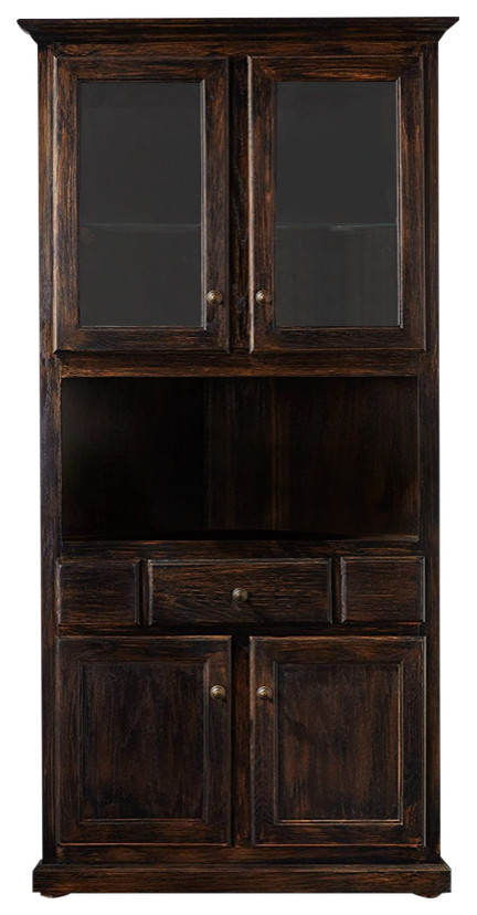 Eagle's Classis Oak Corner Dining Hutch/Buffet - Transitional - China ... inside Crafting a Cohesive Dining Experience Through Thoughtful Furniture Selection