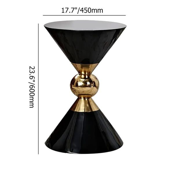 Free Shipping On Modern Round White End Table Of Hourglass Fiberglass ... with regard to Hourglass Fiberglass Design Trends in Small Spaces