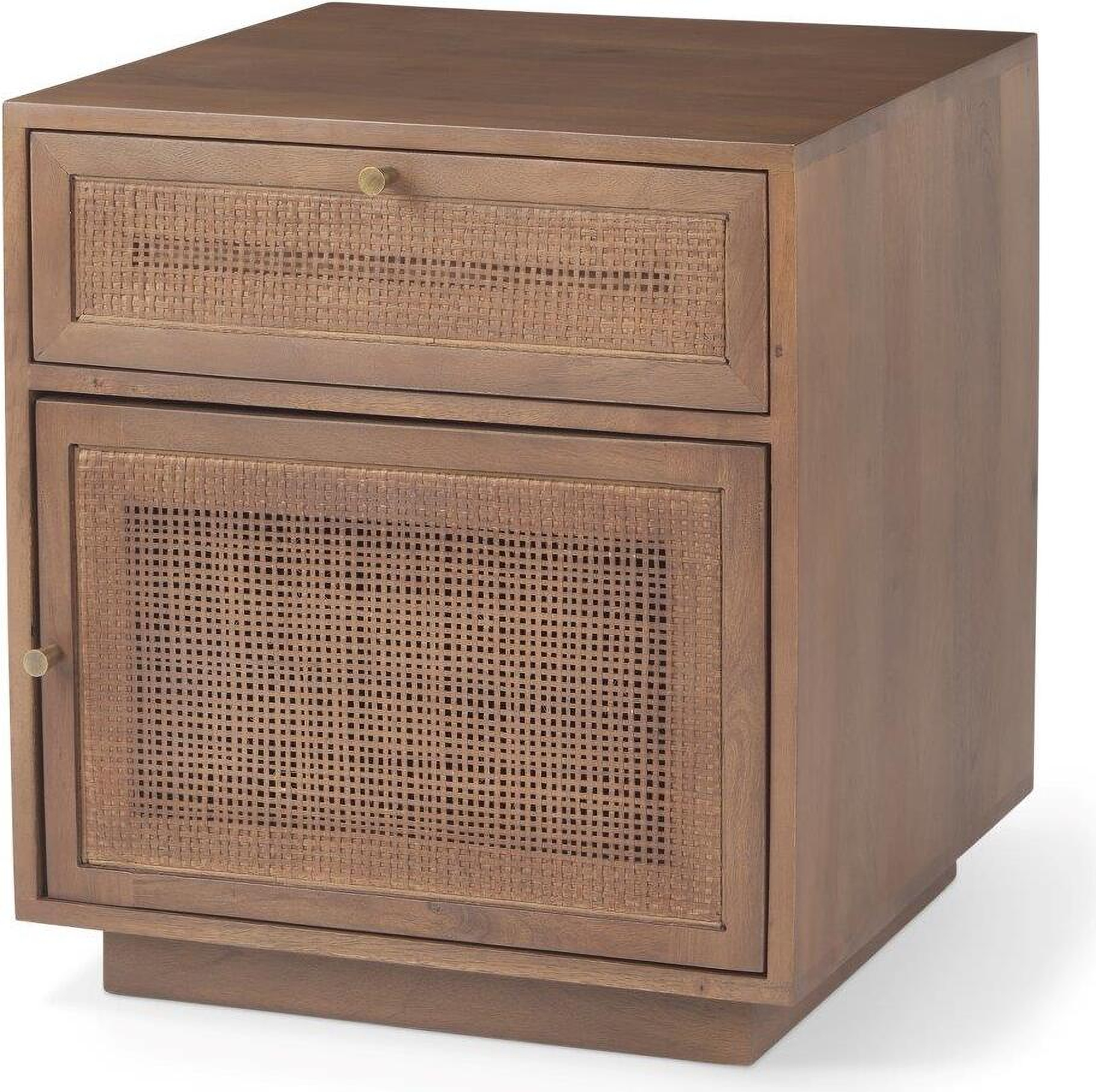 Grier Medium Brown Wood With Cane Accent Table By Mercana | 1Stopbedrooms with How to Choose the Right Accent Table for Your Living Space