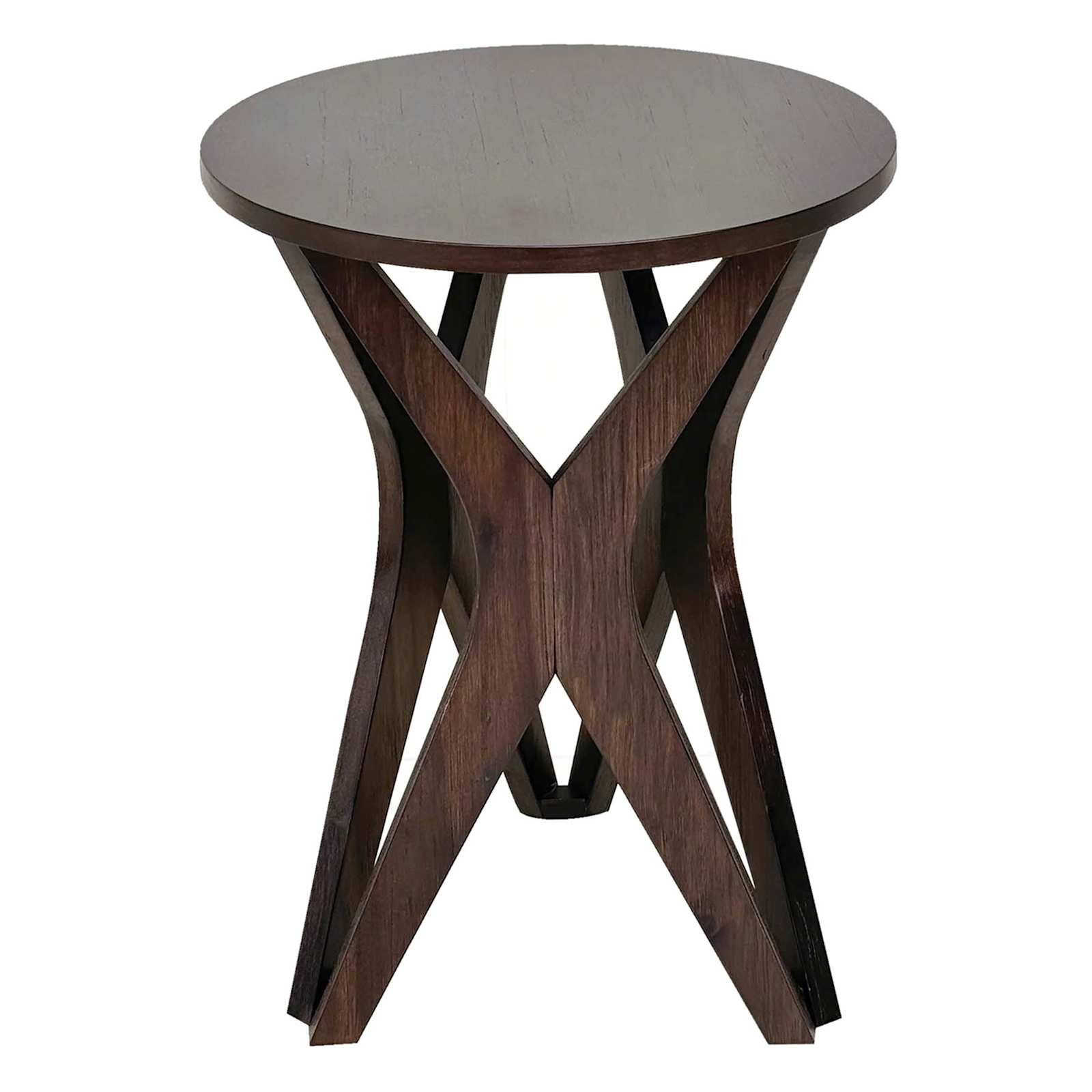 Jaxon Wooden Accent Table, Espresso Finish for Preserving heritage craftsmanship in contemporary interiors