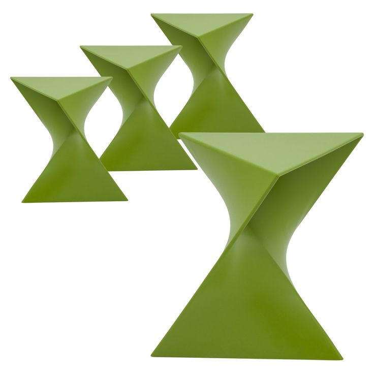 Leisuremod Randolph Modern Triangle Accent Side End Table, Set Of 4 ... throughout Leisuremod Randolph Modern Triangle Accent Side End Table, Orange, Set Of 4