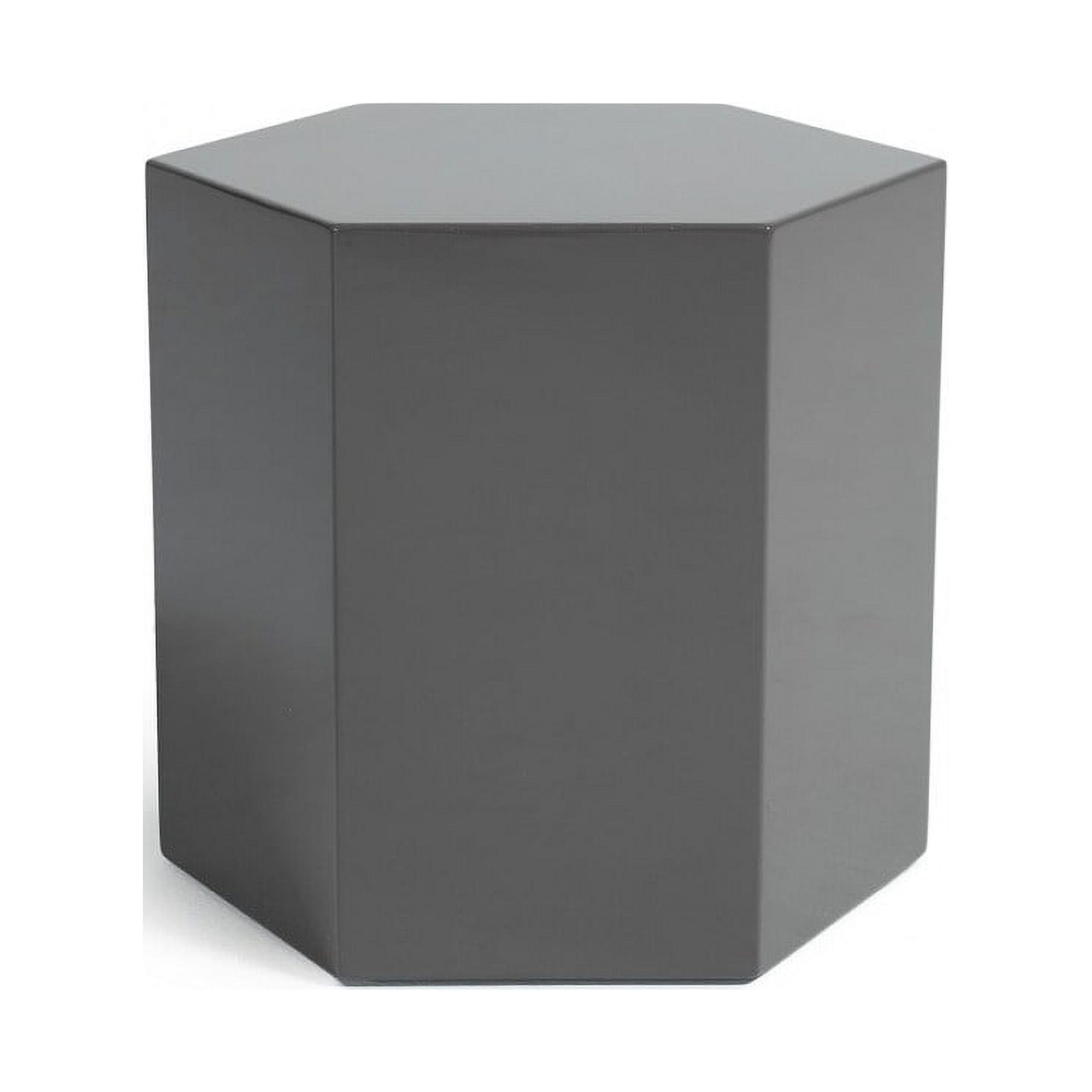Modrest Newmont Modern Medium Light Grey High Gloss End Table - Walmart.com in Modrest Newmont Modern Medium Light Grey High Gloss End Table