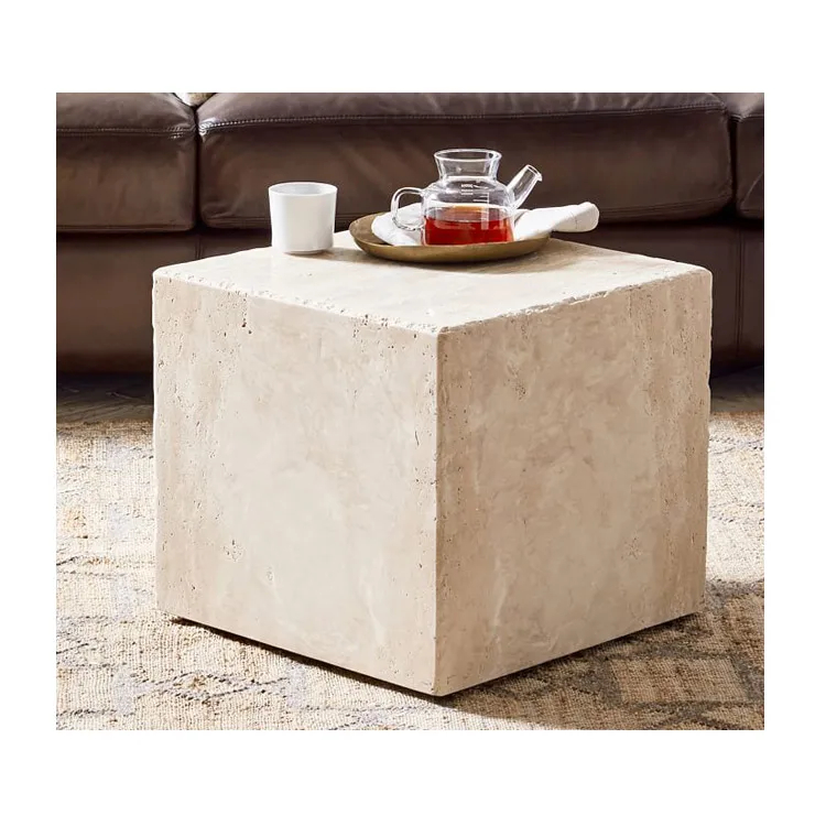 Natural Stone Side Tables Pedestal Square Column Display Stand Block ... for Marble's Role in Creating Statement Furniture Pieces
