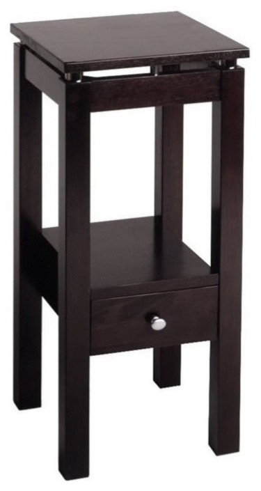 Pemberly Row Transitional Solid Wood End Table In Rich Espresso ... regarding Pemberly Row Transitional Solid Wood End Table In Rich Espresso