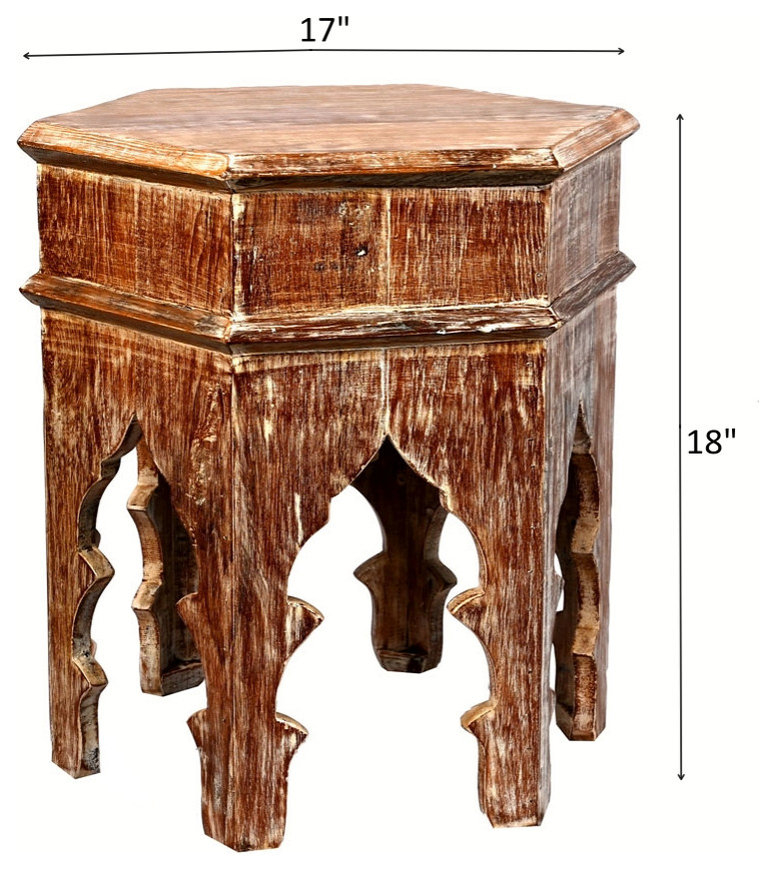 The Story Behind Reclaimed Wood in Moroccan Accent Tables