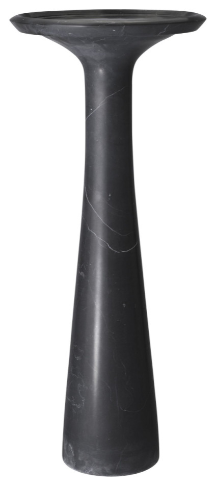 Solid Italian Black Marble High Side Table | Eichholtz Pompano ... regarding Eichholtz Pompano