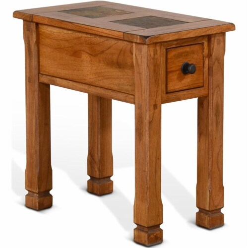 Sunny Designs Sedona 15 Transitional Wood Chair Side Table In Rustic ... intended for Sunny Designs Sedona 15" Transitional Wood Chair Side Table In Rustic Oak