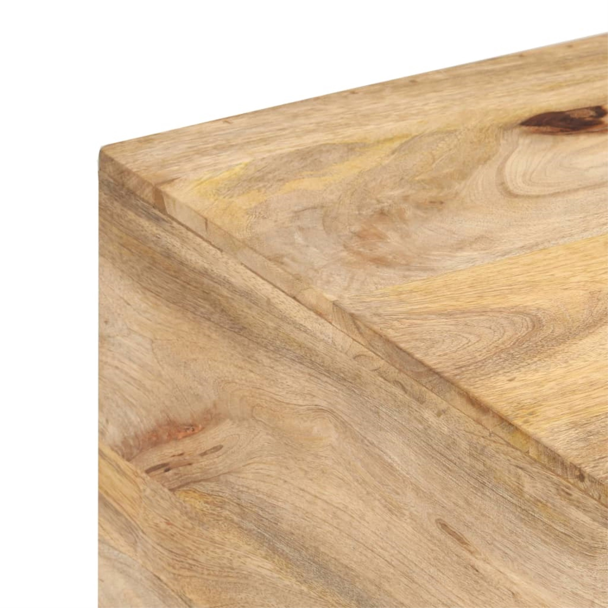 Vidaxl Coffee Table 26.4"X26.4"X17.7" Solid Mango Wood - Industrial ... in Creating visual harmony with matching side table sets in your decor