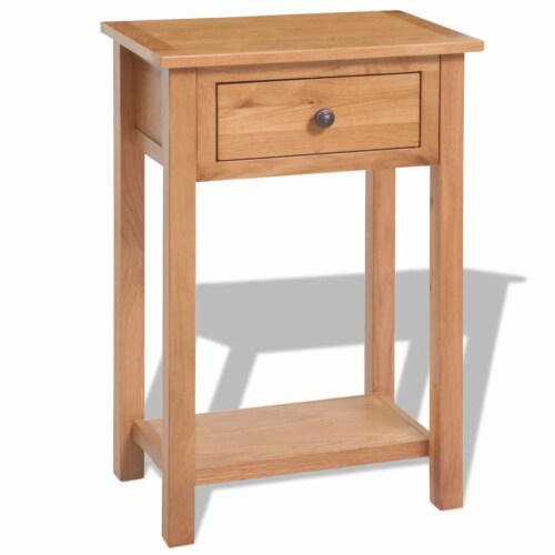Vidaxl Console Table Solid Oak Wood 19.7 X12.6 X29.5 Brown, 19.7 "X12.6 ... for Maximizing space efficiency with versatile wooden console table designs