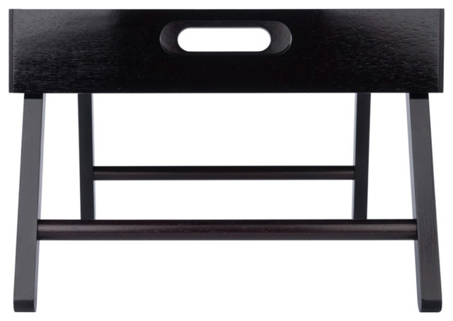Winsome Benito Transitional Solid Wood Bed Tray With Foldable Legs In ... throughout Design elements that define modern corner table aesthetics