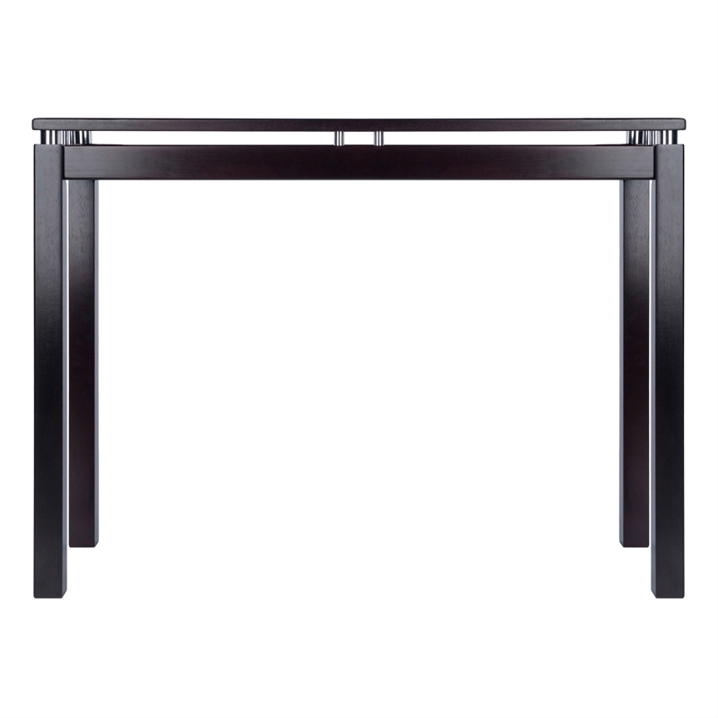 Winsome Linea Transitional Solid Wood Console Table In Espresso | Cymax ... in Winsome Liso Transitional Solid Wood Corner End Table In Espresso
