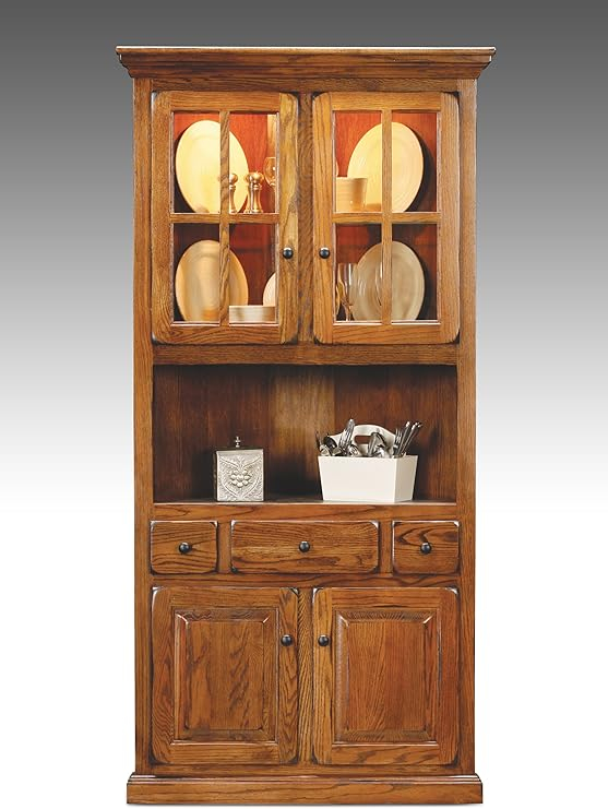 Amazon.com - Eagle Furniture Corner Dining Hutch/Buffet (Made In The ... pertaining to Understanding the craftsmanship behind Eagle Furniture corner dining hutch designs