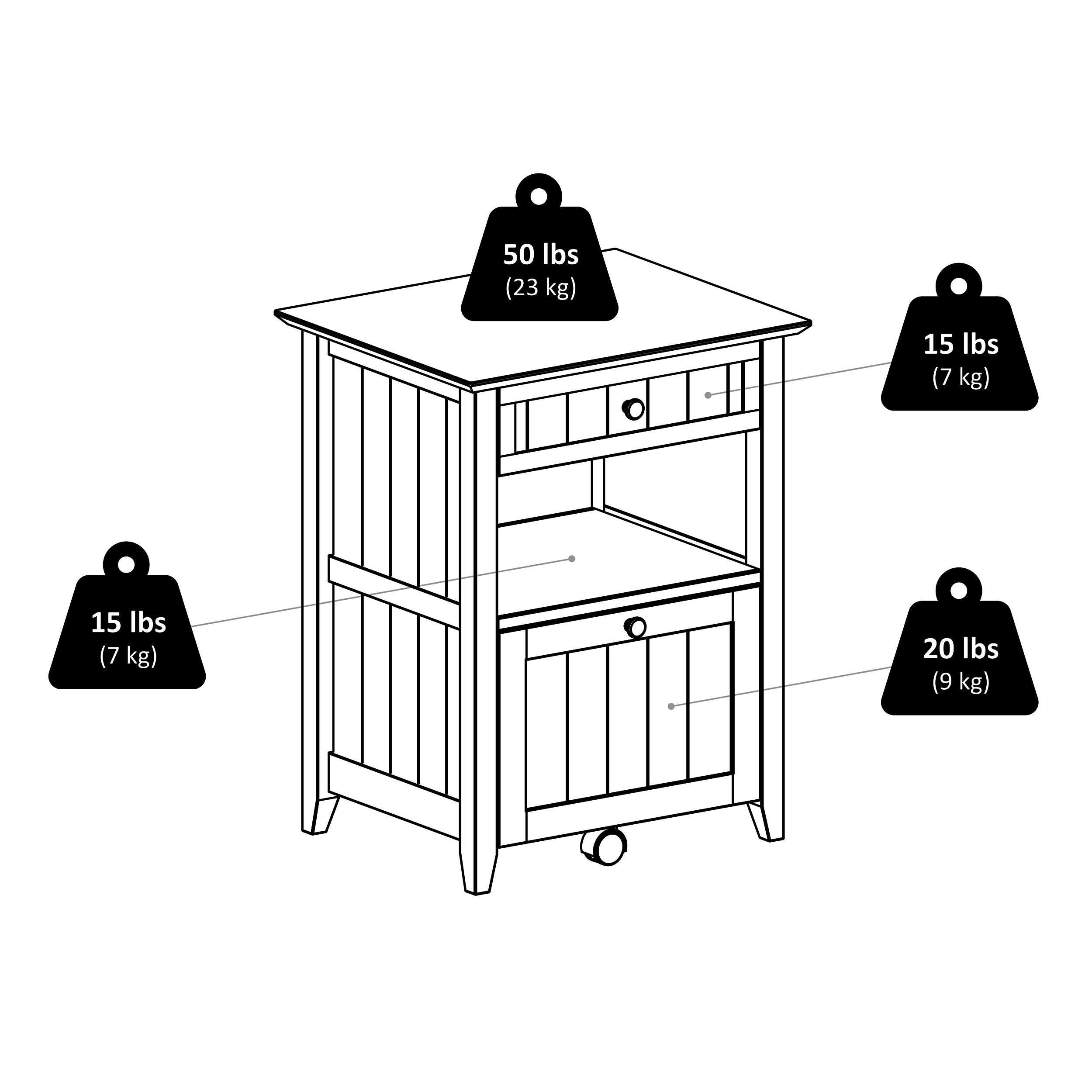 Burke Home Office File Cabinet, Coffee throughout Burke Home Office File Cabinet, Coffee