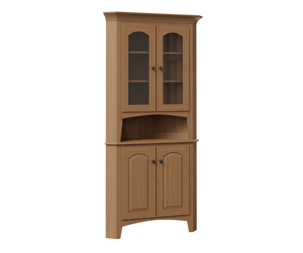 Galveston 26" Corner Hutch - The Factory Furniture intended for Eagle Furniture Corner Dining Hutch/Buffet, Red-Brown