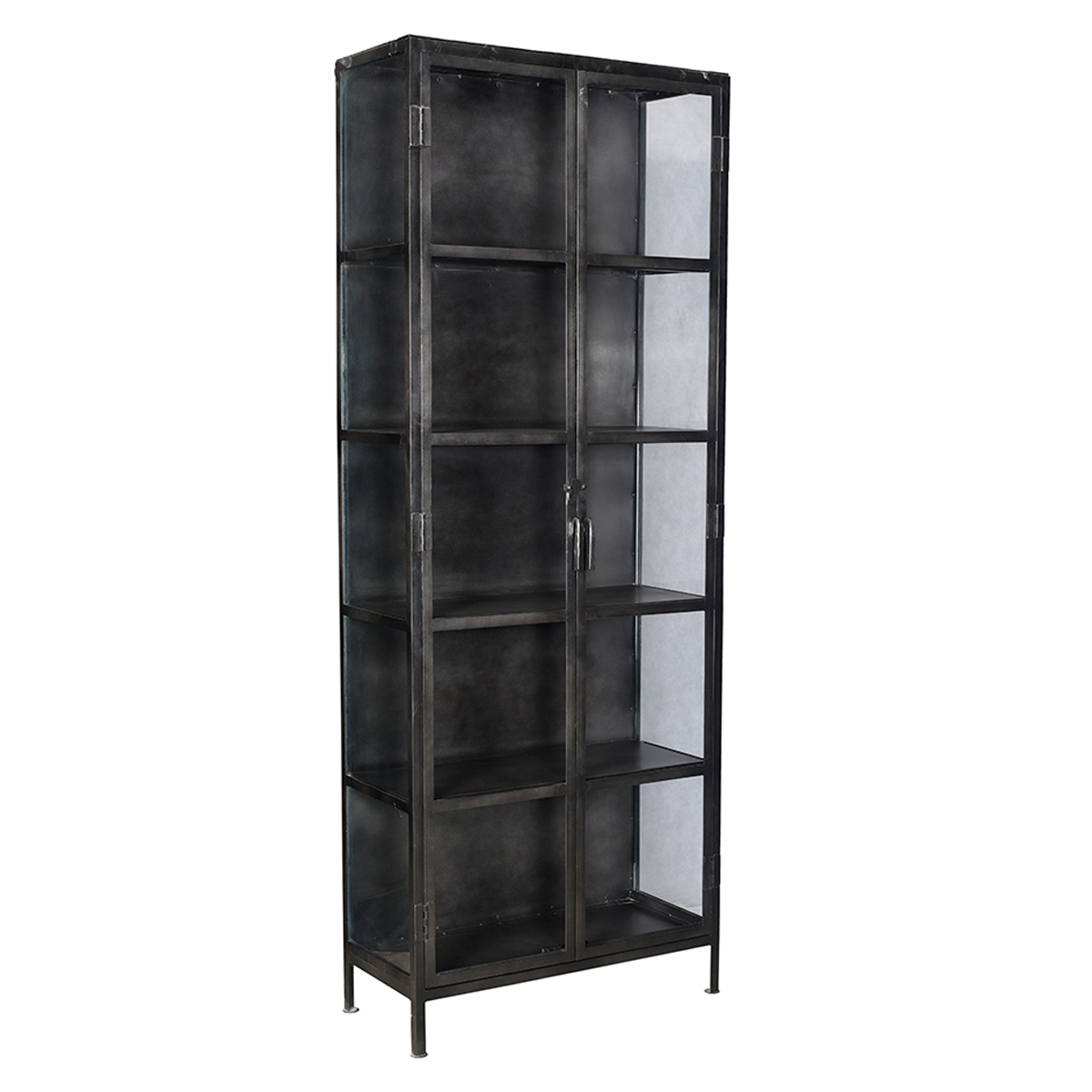 Industrial Iron & Glass Display Cabinet | Design Mix Gallery for Understanding the structural integrity of iron and glass display units