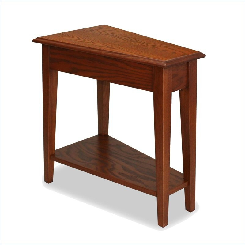 Understanding the Appeal of Leick Furniture’s Recliner Wedge Table in Medium Oak
