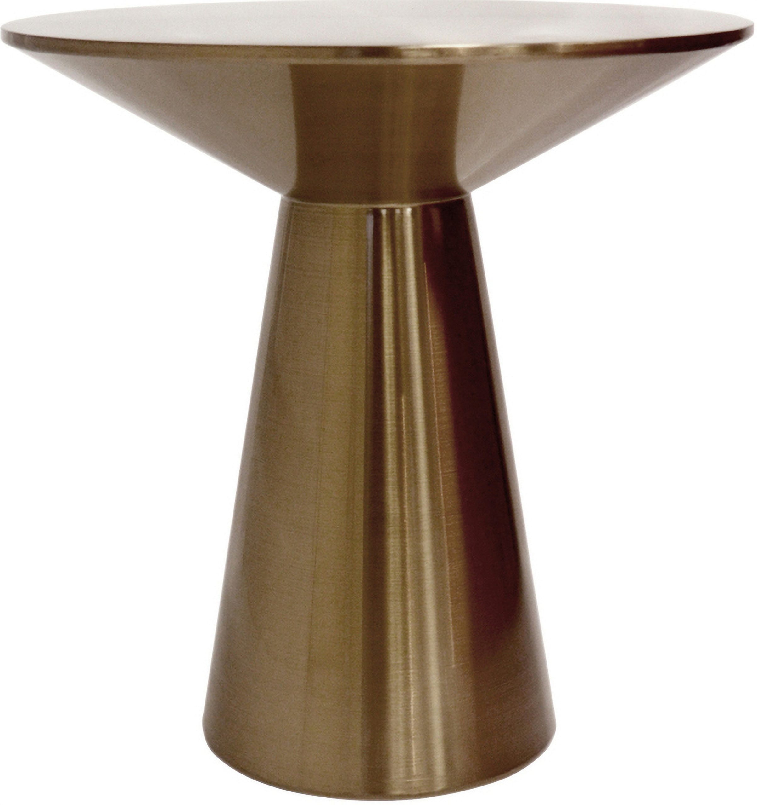 Lorenzo Collection Stainless Steel Side Table In Rose And Rose Gold By ... intended for Maximizing Space with the Pasargad Home Lorenzo Collection Side Table