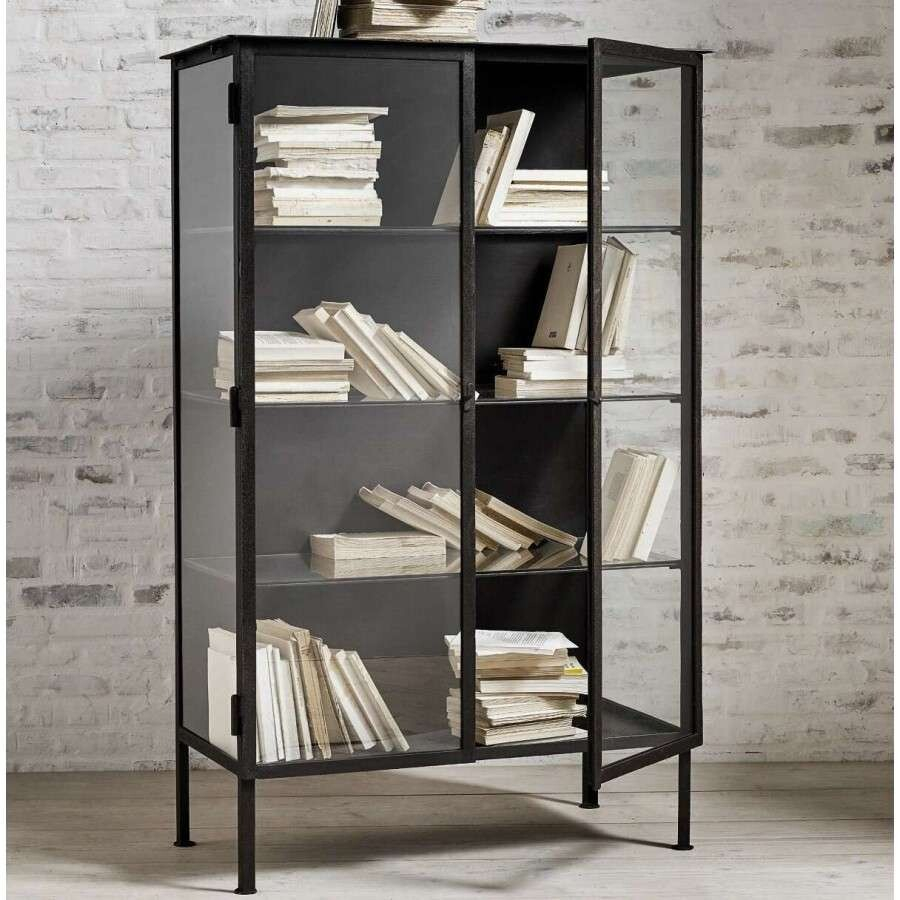 Metal Display Cabinets & Shelving | Industrial & Modern Cupboards intended for Understanding the structural integrity of iron and glass display units