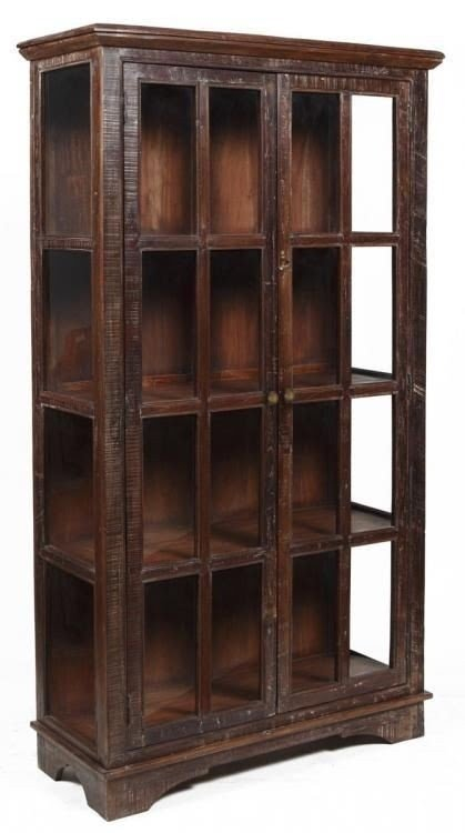 Rustic Curio Cabinets | Foter with Understanding the Art of Rustic Farmhouse Wooden Curio Cabinet Design
