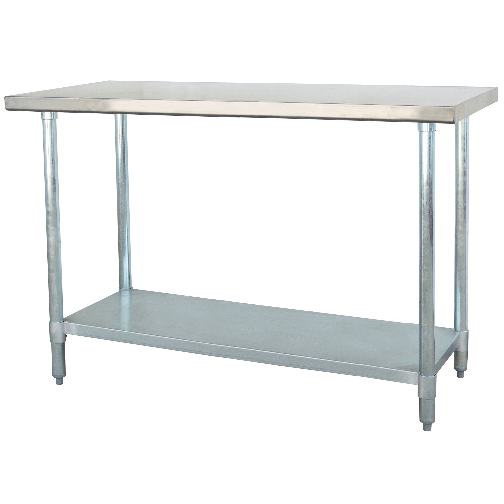 Sportsman Series, Stainless Steel Work Table 24 X 72In., Width 35 In ... in Sportsman Series Upturned Edge Stainless Steel Work Table