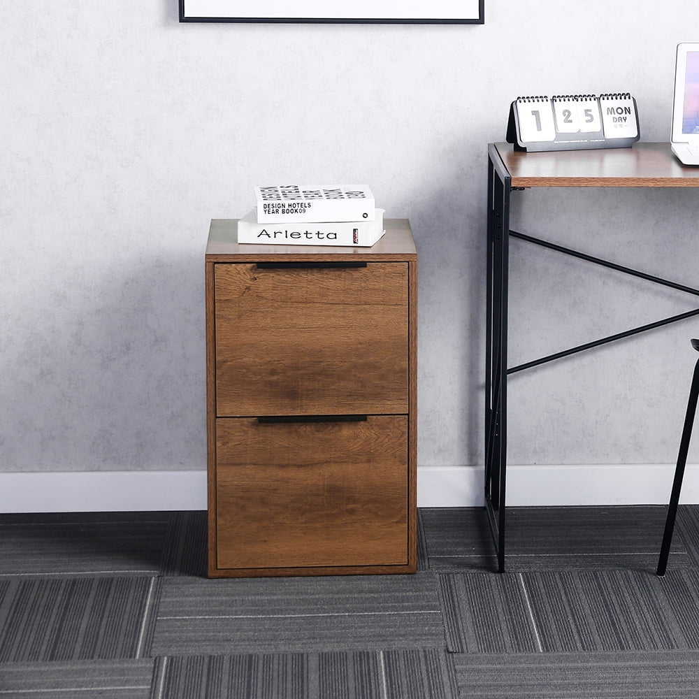 Wood File Cabinet, Lateral Vertical Filing Cabinet With 2 Drawers ... with regard to How Coffee Culture Shaped the Evolution of Office Organization Systems