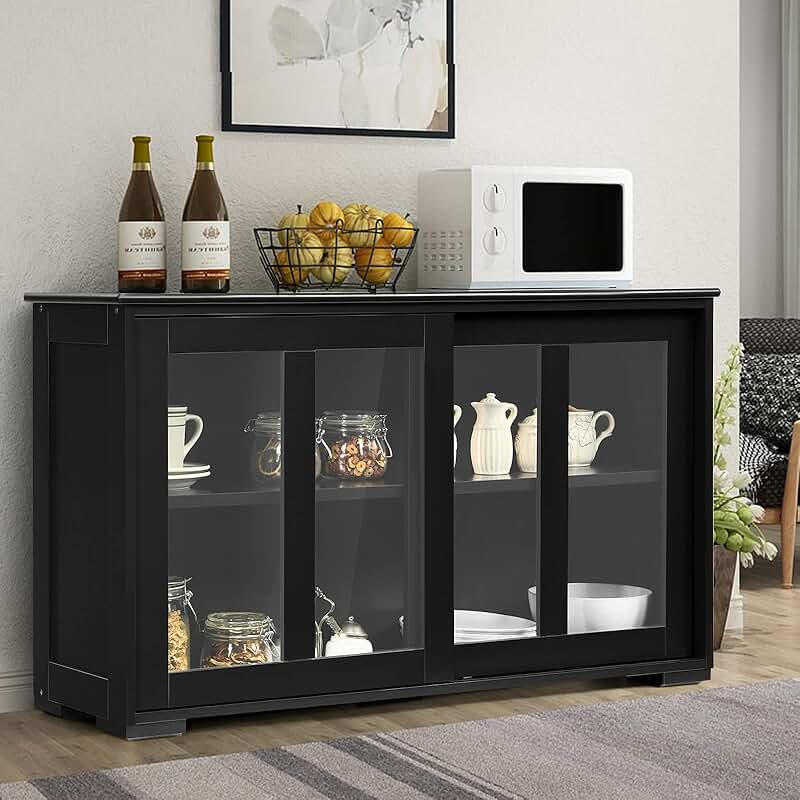 Amazon.com: Sliding Door Cabinet: Home & Kitchen intended for Making the Most of Your Kitchen Layout with Sliding Door Cabinet Options