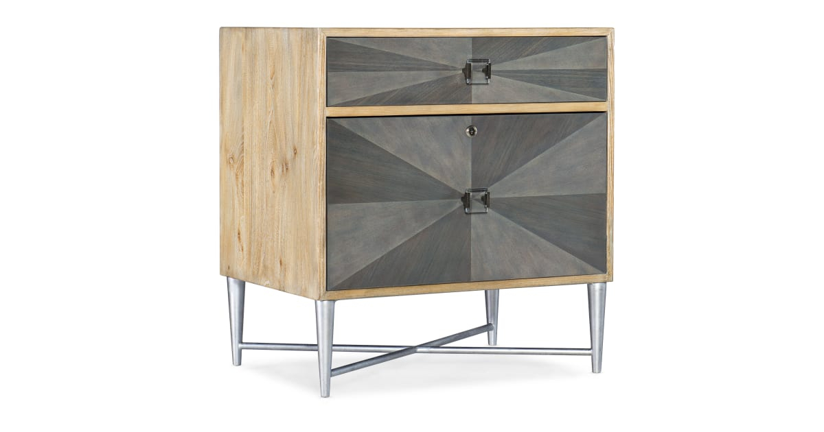 Hooker Furniture 5922-10466-Ltgy Melange 28" Wide 2 Drawer Wood Veneer ... regarding Understanding the Durability and Design of Hooker Furniture's Melange Collection