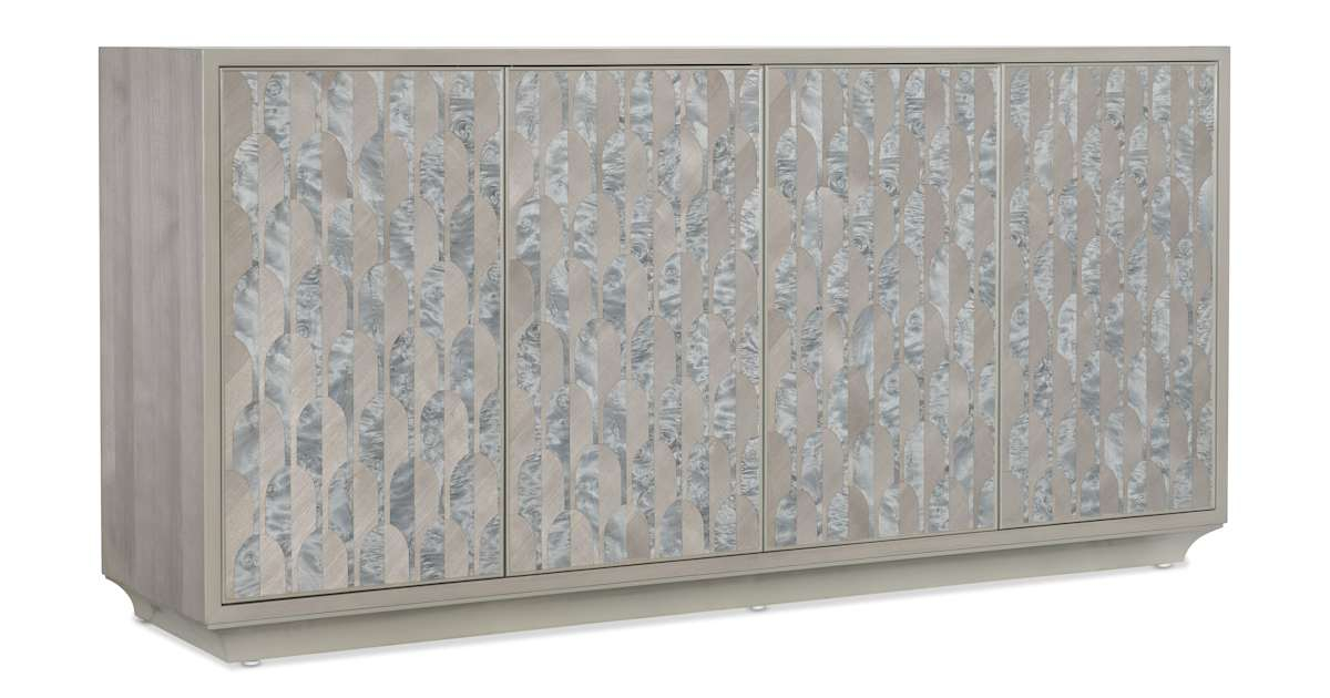 Hooker Furniture 628-85698-95 Melange 78" Wide Wood Accent Cabinet ... pertaining to Maximizing Storage Solutions with Large-Scale Wood Cabinets