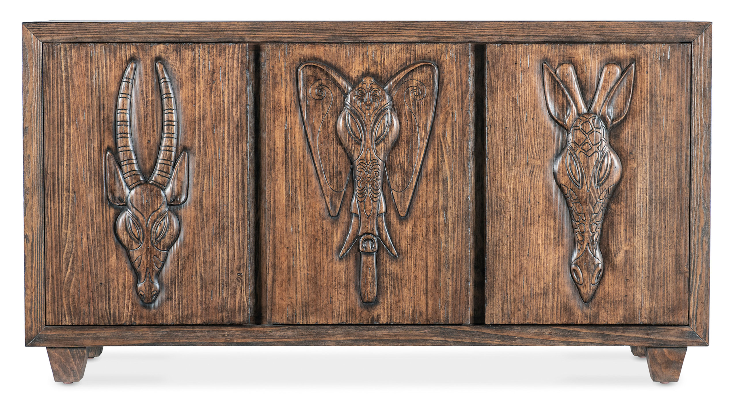 Hooker Furniture 7228-85099 Commerce And Market 68"W Pine Accent ... intended for Hooker Furniture 7228-85099 Commerce And Market 68"W Pine Accent - Medium Wood