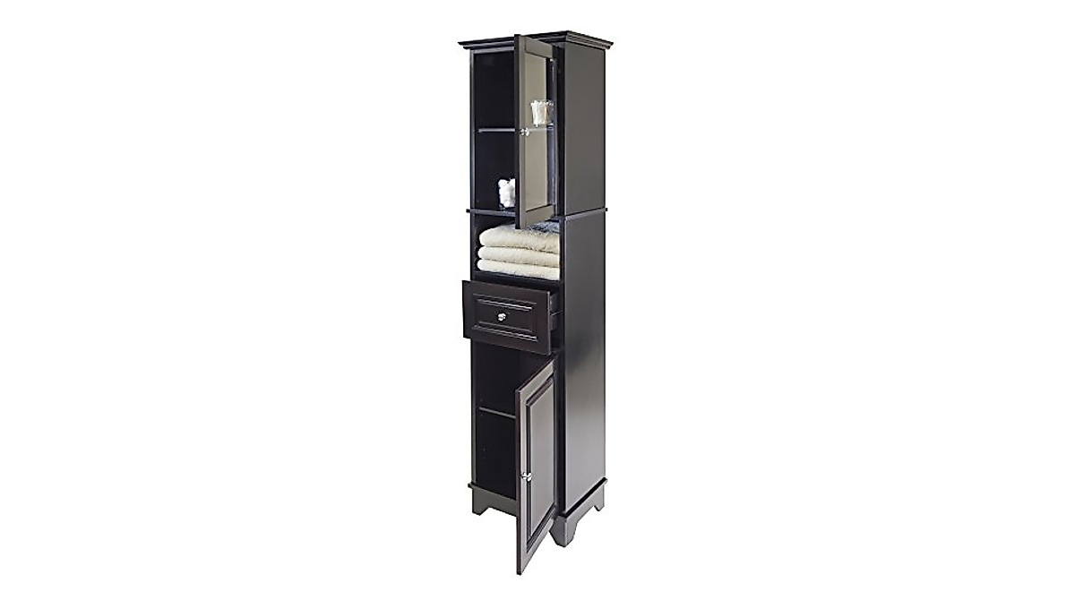 Winsome Wood Alps Tall Cabinet - Elegant Storage Solution throughout Winsome Wyatt Tall Transitional Wood Linen Cabinet