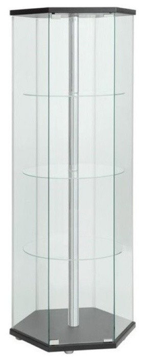How Bowery Hill Black Glass Curio Cabinet Enhances Interior Aesthetics