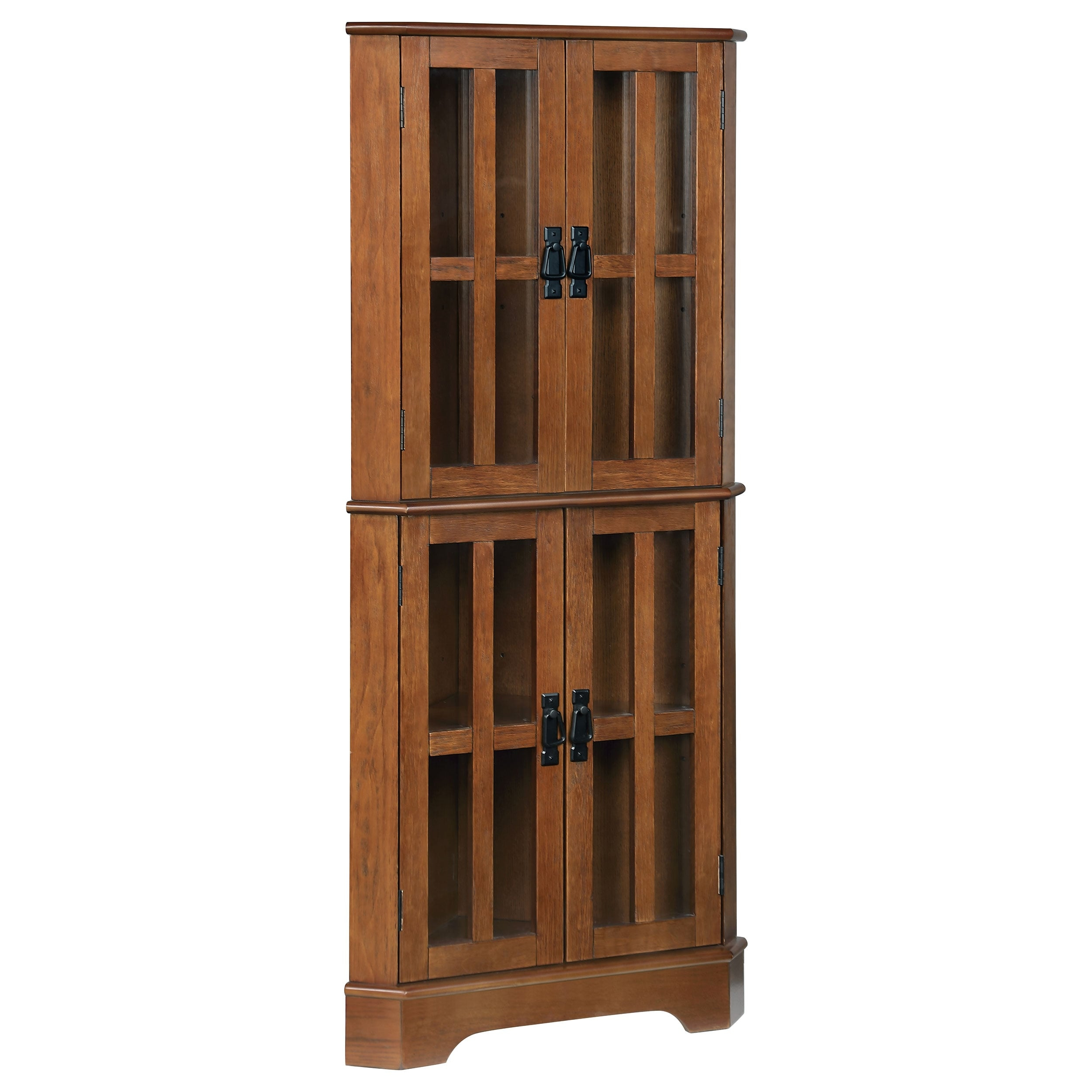 Curio, Coaster Furniture - Bed Bath & Beyond pertaining to Transforming Unused Corner Areas Into Practical Storage