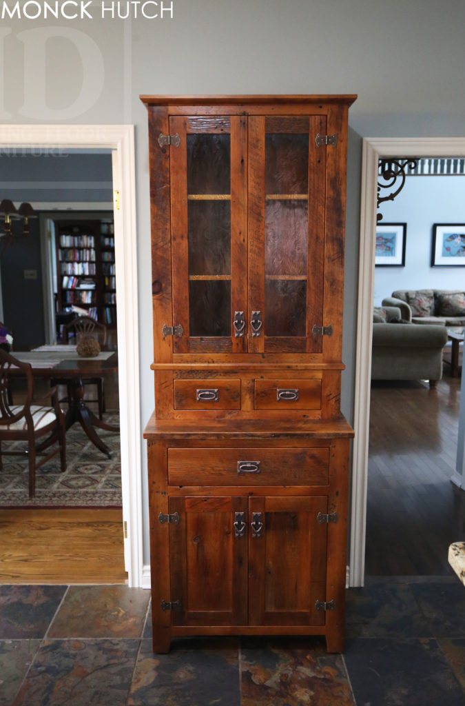 Custom Reclaimed Wood Hutch For Cambridge Home | Blog throughout Modern Wood Hutch