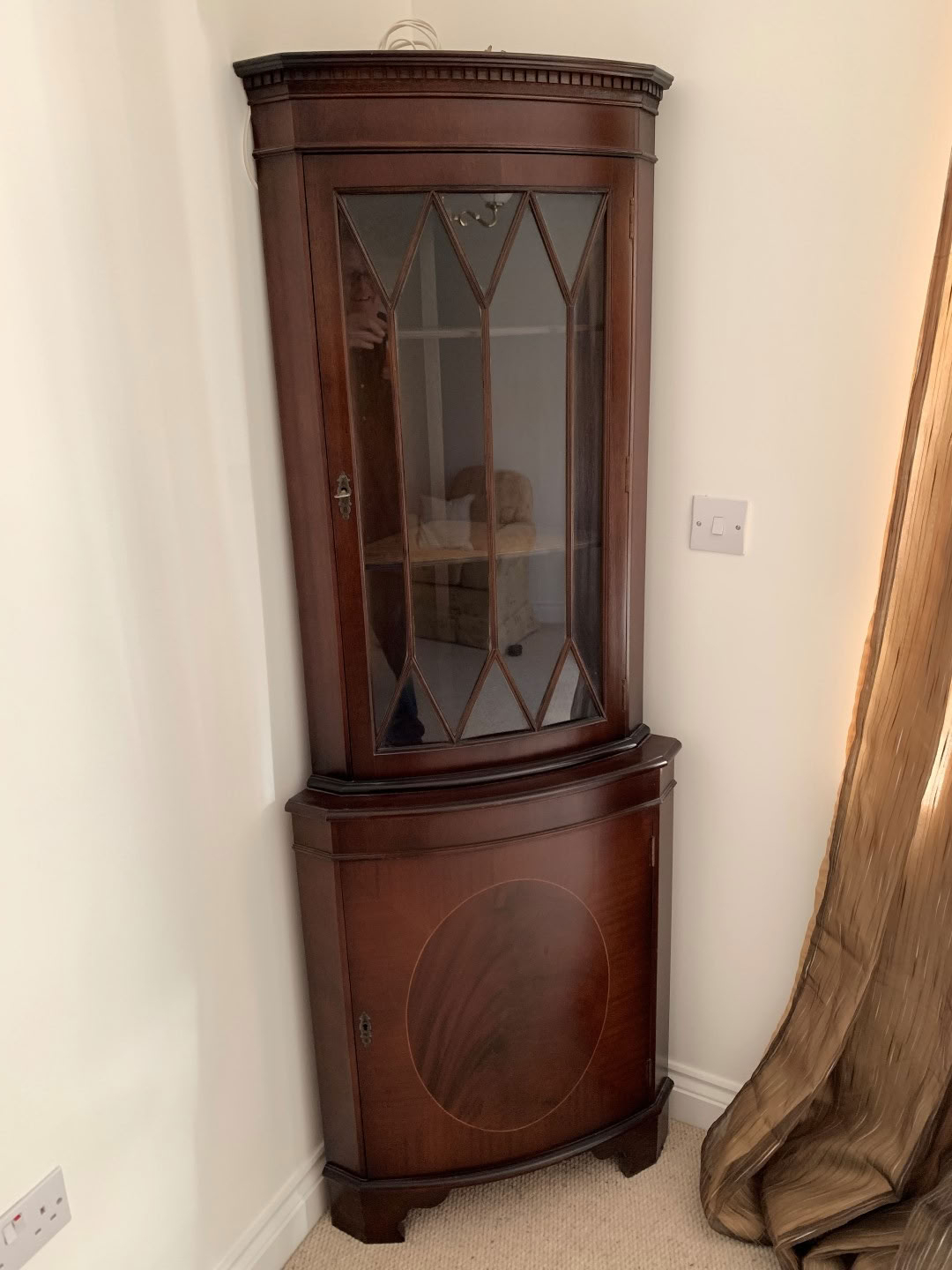 Free: Regency Style Corner Cabinet (Co13 Great Holland) regarding Regency Corner Cabinet