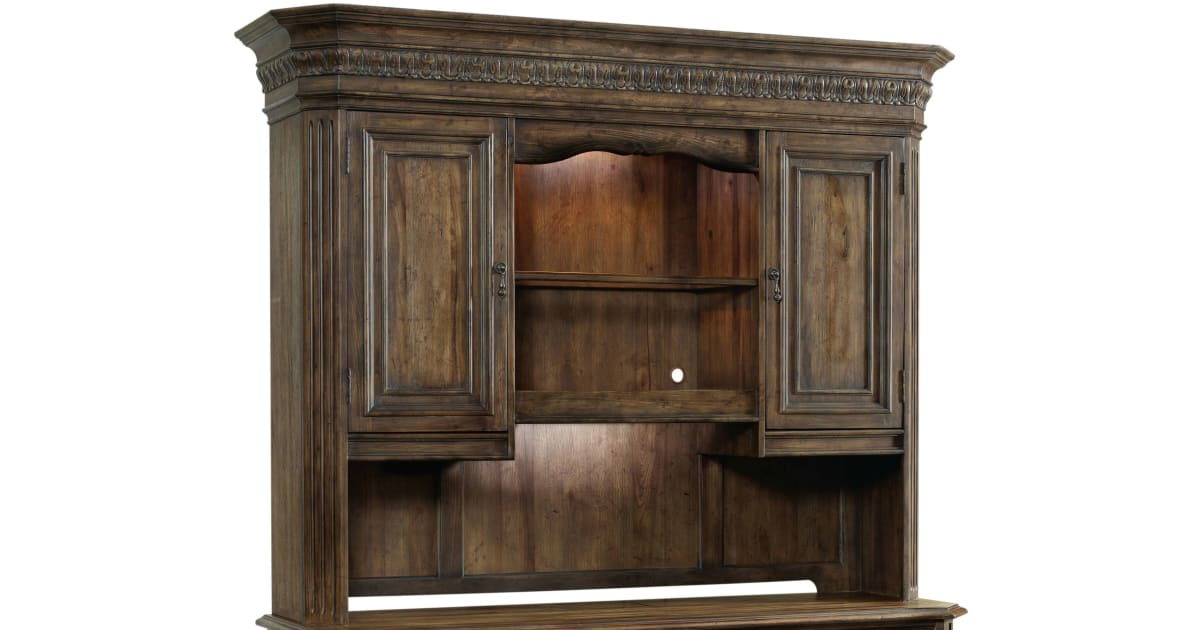 Hooker Furniture 5070-10467 77-3/4 Inch Wide Hardwood Hutch From The ... regarding How to properly maintain and care for hardwood storage furniture