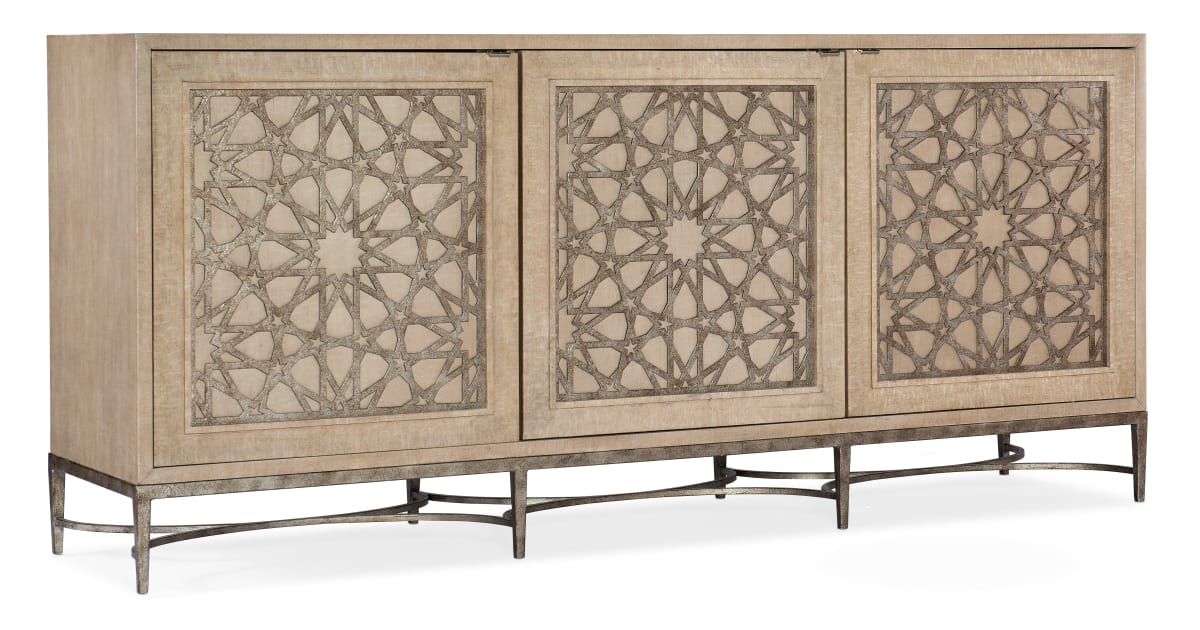 Hooker Furniture 628-55013-80 Melange 80" Wide 3 Door 1 Drawer Maple ... intended for Hooker Furniture 628-50205 Melange 42"W 3 Drawer Wood And Metal - Light Seafoam