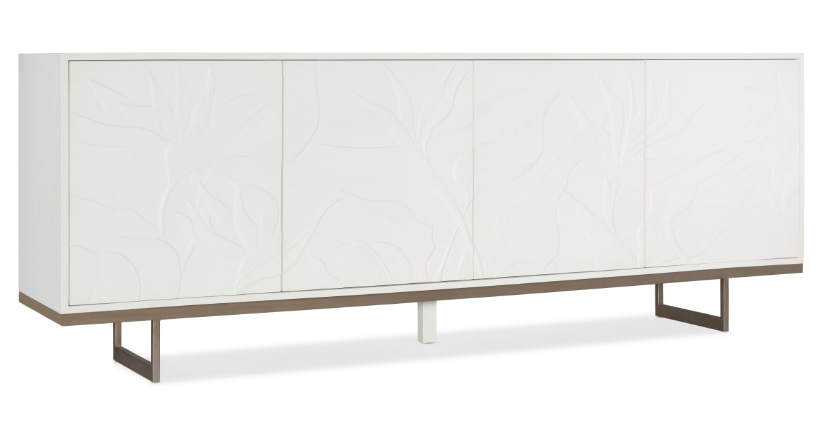 Hooker Furniture 628-85631-02 Melange 92" Wide Hardwood Accent Cabinet ... throughout Hooker Furniture 628-85631 Melange 92"W Hardwood Accent Cabinet - Cream