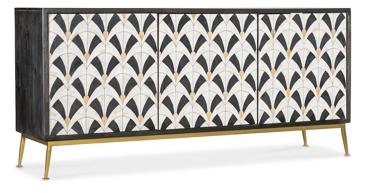 Hooker Furniture 628-85718-99 Melange 69" Wide Mango Accent Cabinet ... in Hooker Furniture 628-85718 Melange 69"W Mango Accent Cabinet - Black Wood /