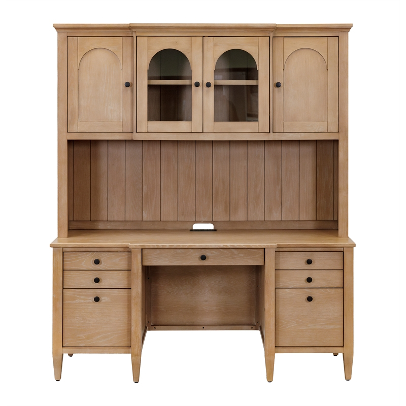 Modern Wood Hutch With Doors Office Storage Hutch Fully Assembled Light ... in Essential Tips for Selecting and Constructing Your Own Modern Wood Hutch
