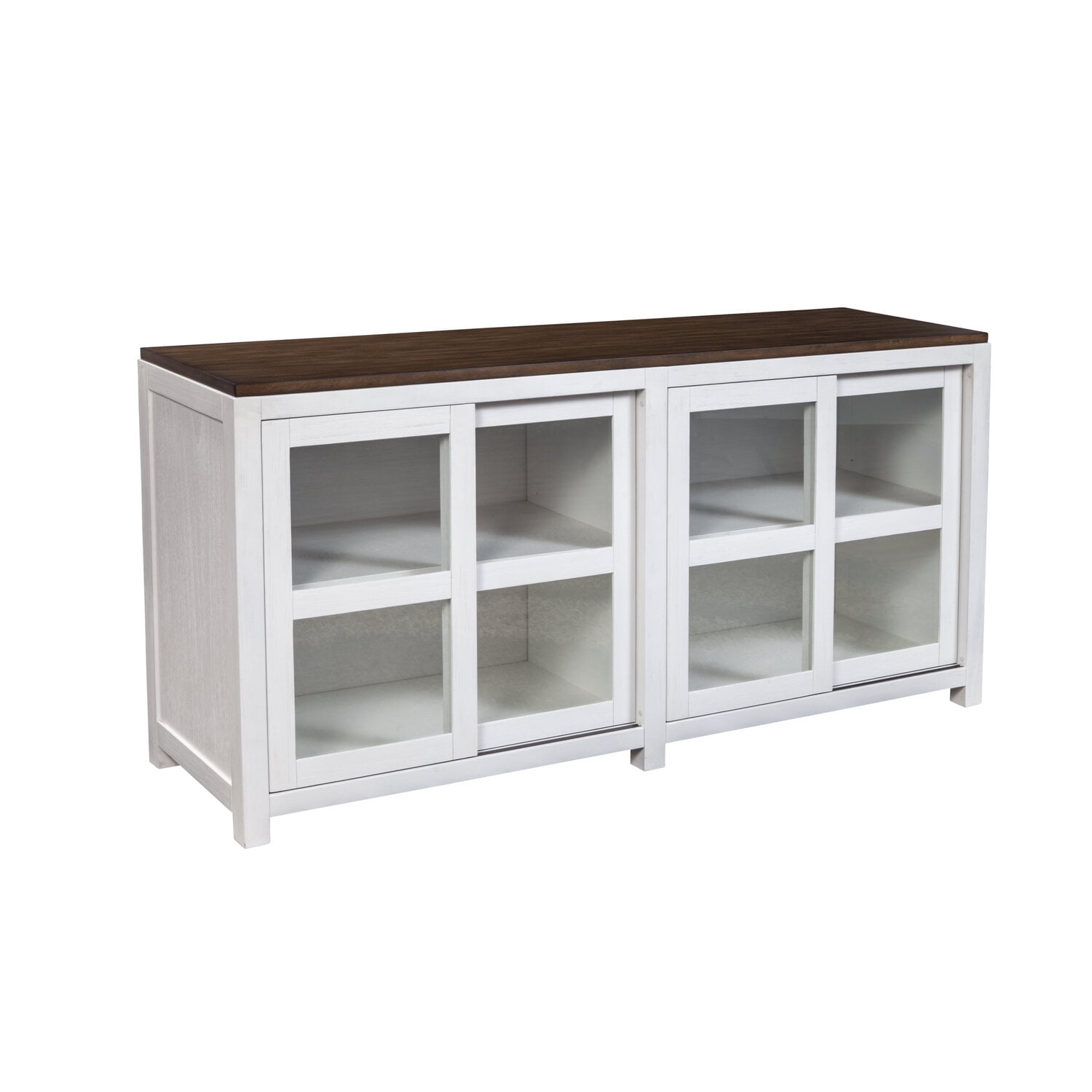 Alpine Furniture Donham Large Display Cabinet - Walmart.com intended for Donham Large Display Cabinet
