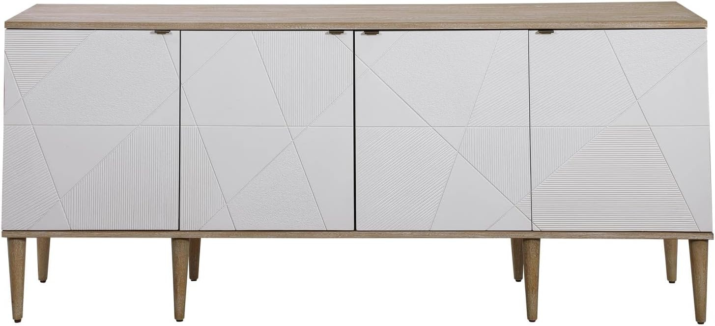 Amazon.com - Uttermost 25101 Tightrope-72 Inch 4 Door Modern Sideboard ... for Maintaining the finish on wide accent cabinets through the seasons